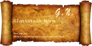 Glattstein Nóra névjegykártya